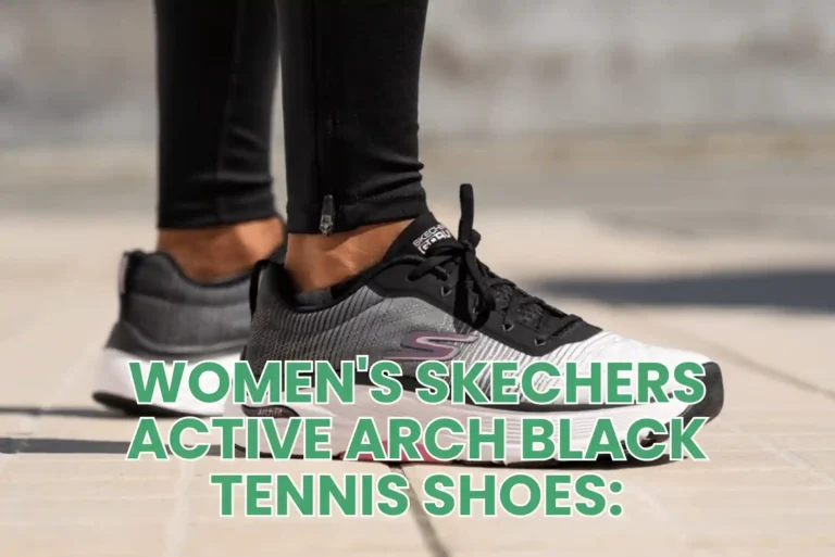Women’s Skechers Active Arch Black Tennis Shoes:
